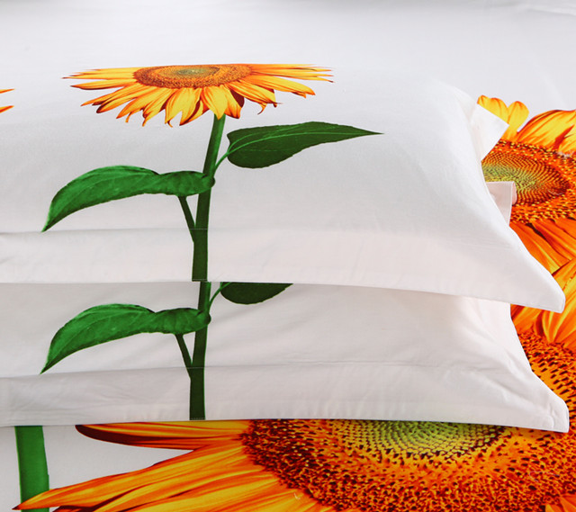 Hotel Bedding Sunflower Hotel Linen Bedding High-end Design Printed Process Four-piece Set pic 5